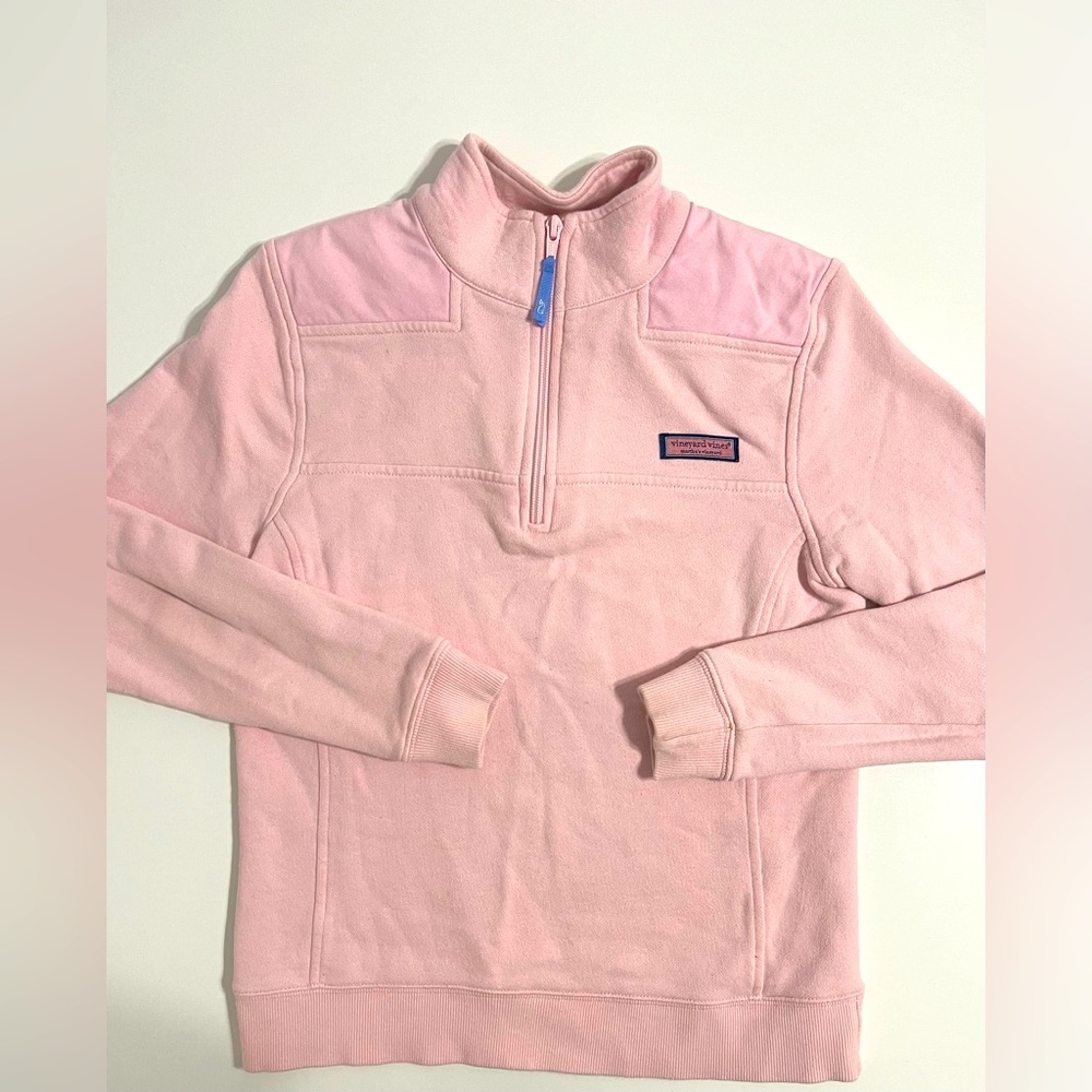 Women’s Vineyard Vines Half-Zip Pullover Pink, Sz XS